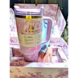 The Stanley X Love Shack Fancy Holiday Quencher 40 OZ-Rosa Beaux Purple Box Set